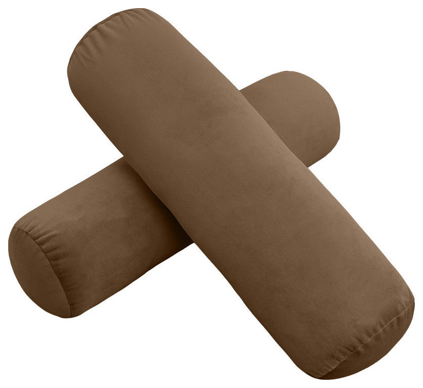 STYLE V2 Twin Velvet Knife Edge Indoor Daybed Bolster Pillow |COVER ONLY| AD308