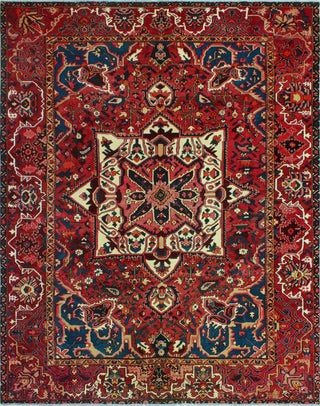 Fine Vintage Distressed Zaid Red/Ivory Rug, 9'5 x 12'9