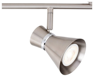 Alto LED Adjustable Ceiling Spot Track Light, Brushed Nickel and Chrome, 4-Light