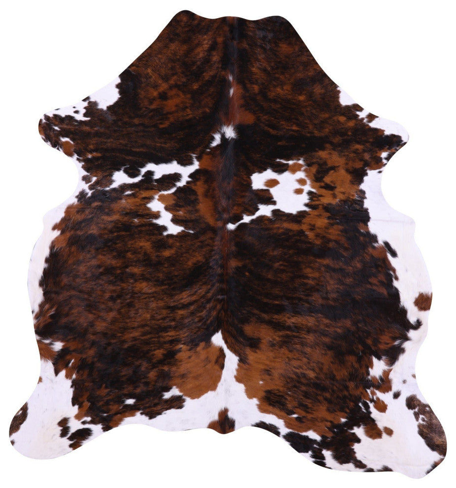 Natural Cowhide Rug 6' 7" X 6' 2" C1954