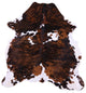 Natural Cowhide Rug 6' 7" X 6' 2" C1954