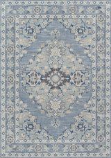 Momeni Anatolia Wool Blend Blue Area Rug 9'9" X 12'6