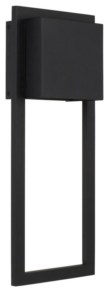 Capital Lighting 956012-GL Nate 20" Tall Outdoor Wall Sconce - Black
