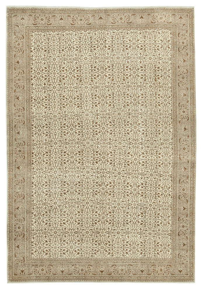 Rug N Carpet - Handmade Turkish 6' 6'' x 9' 3'' Unique Area Rug