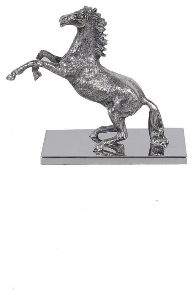 5" X 12.5" X 11" Horse Statue With Base