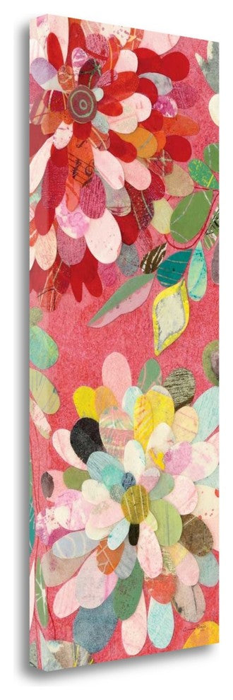 "Red And Pink Dahlia IV" By Candra Boggs, Giclee Print on Gallery Wrap Canvas