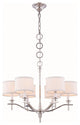 Elegant Lighting Segovia Collection Chandelier, Polished Nickel
