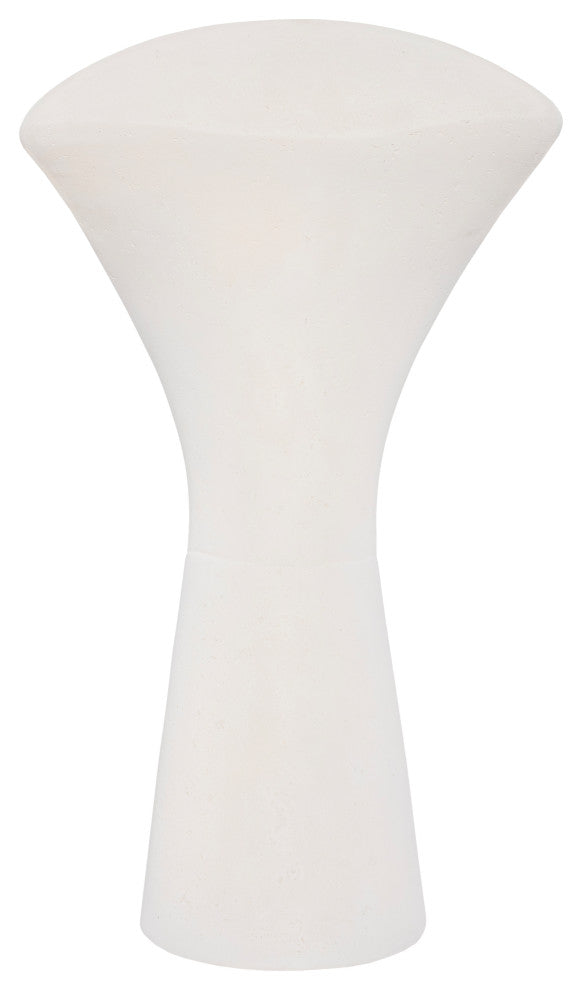 Cycladic Head, Sculpture, Triangle, White Stone