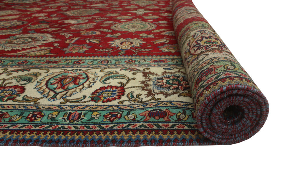 Fine Vintage Distressed Tyler Red Rug
