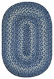 Homespice Decor Denim Jute Braided Rug 4' x 6' (Oval)
