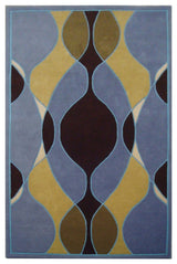 Safavieh Soho Soh762B Geometric Rug, Blue/Multi, 6'0"x6'0" Round