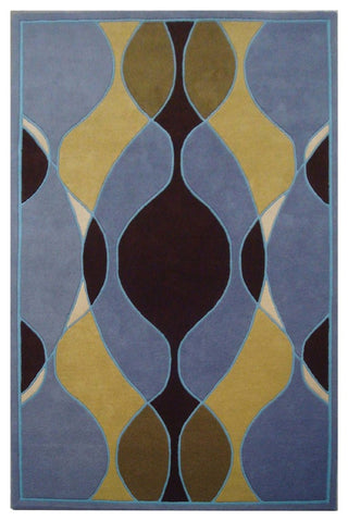 Safavieh Soho Soh762B Geometric Rug, Blue/Multi, 6'0"x6'0" Round