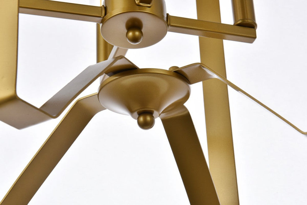 Henry 4-Light Pendant, Brass