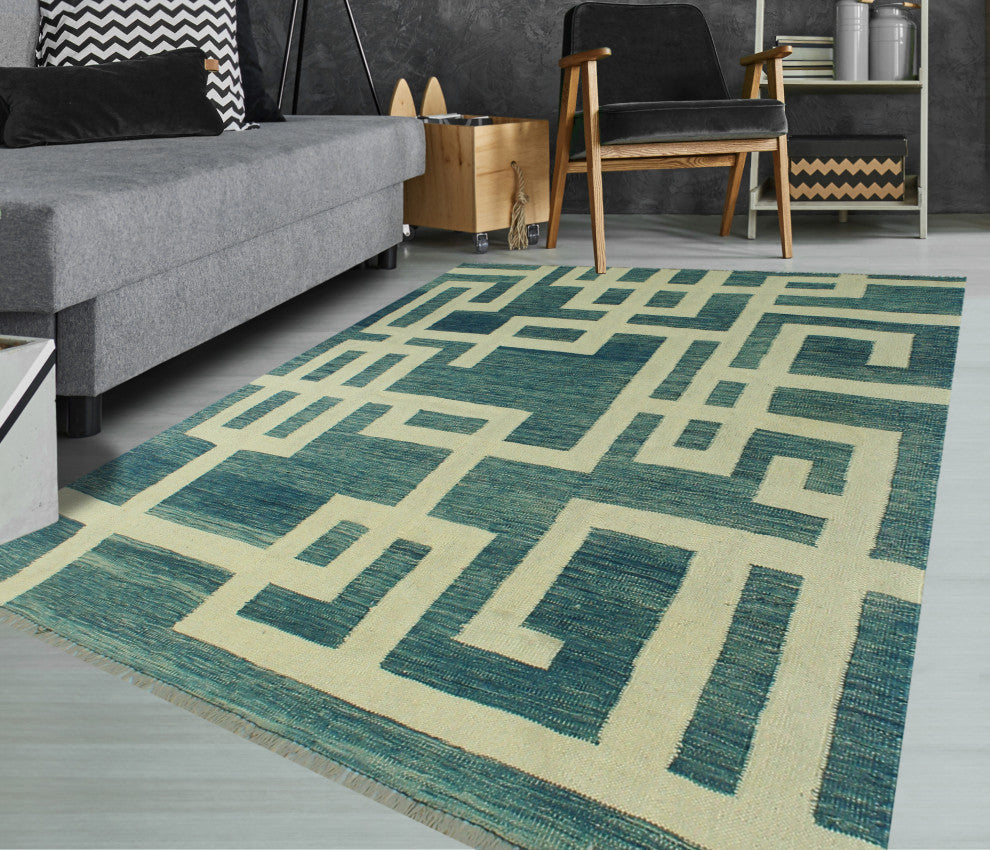 Winchester Kilim Avelino Blue Rug