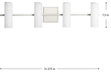 Colonnade LED 4-Light Bath/Vanity Light, Brushed Nickel