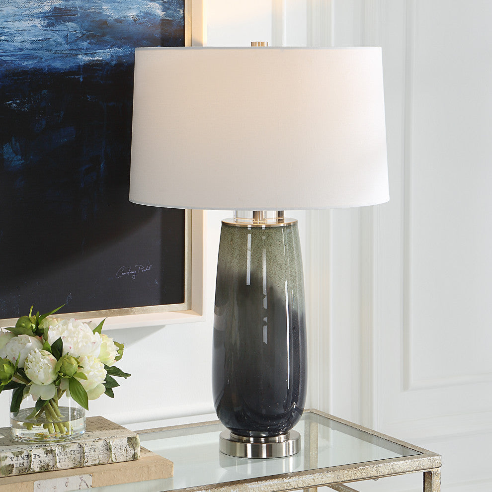 Uttermost Campa GrayBlue Table Lamp