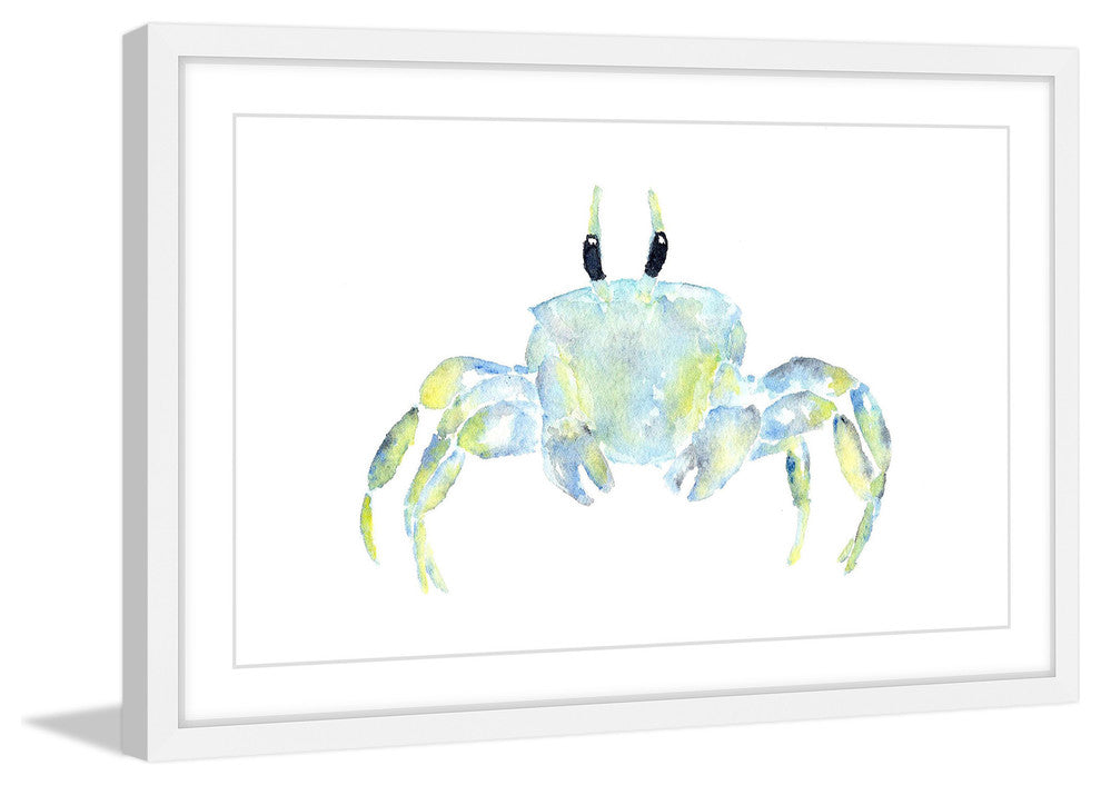 Marmont Hill, "Ghost Crab" by Thimble Sparrow Framed Painting Print, 18x12
