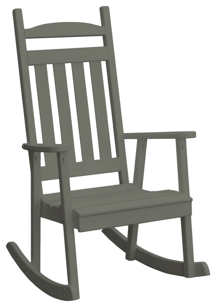 Pine Classic Porch Rocker, Olive Gray