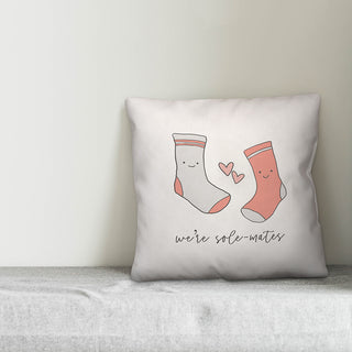 Sole Mates 20x20 Throw Pillow