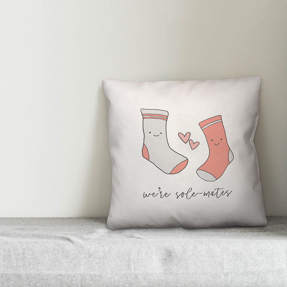 Sole Mates 20x20 Throw Pillow