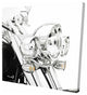 Motorcycle Light, Fine Art Gallery Wrapped Canvas, 24"x24"