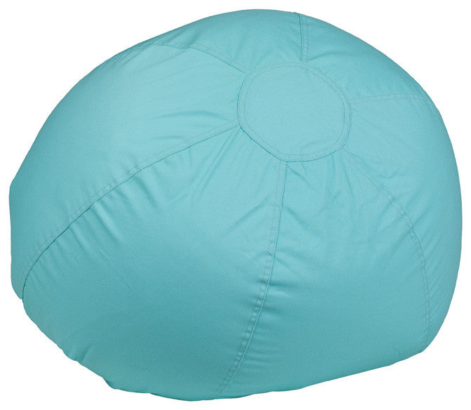 Contemporary Small Solid Mint Green Kids Bean Bag Chair