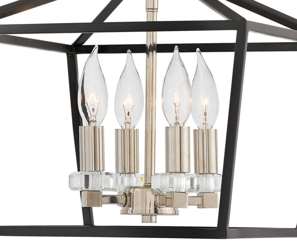 Hinkley Stinson Four Light Semi-Flush Mount 3533BK