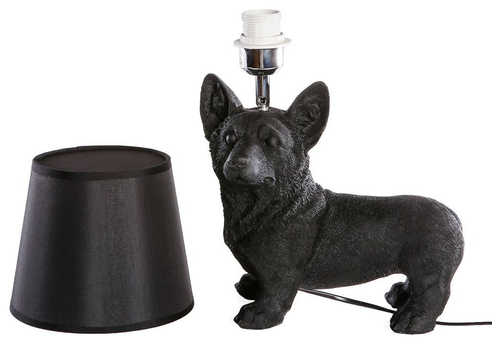Resin Standing Corgi Figure Table Lamp