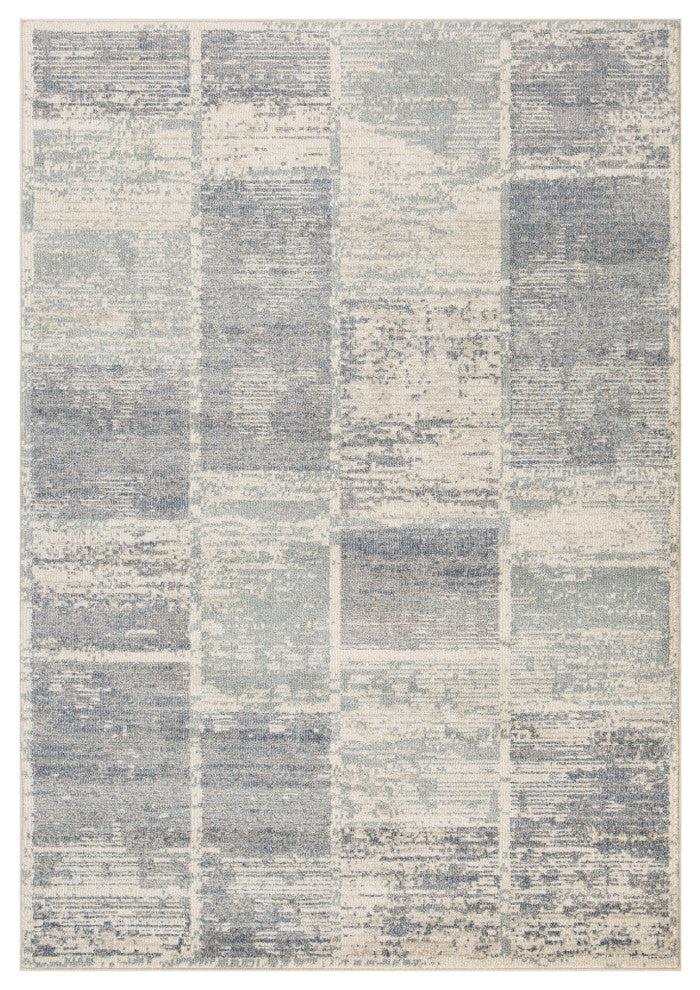 Jordan Aly Area Rug, Blue, 5'3" x 7'6", Geometric