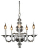 Elegant Lighting Champlain Collection Pendant, Chrome