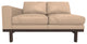 Cantor Left Arm Leather Sofa, Finish: Ebony, Leather: Marcona