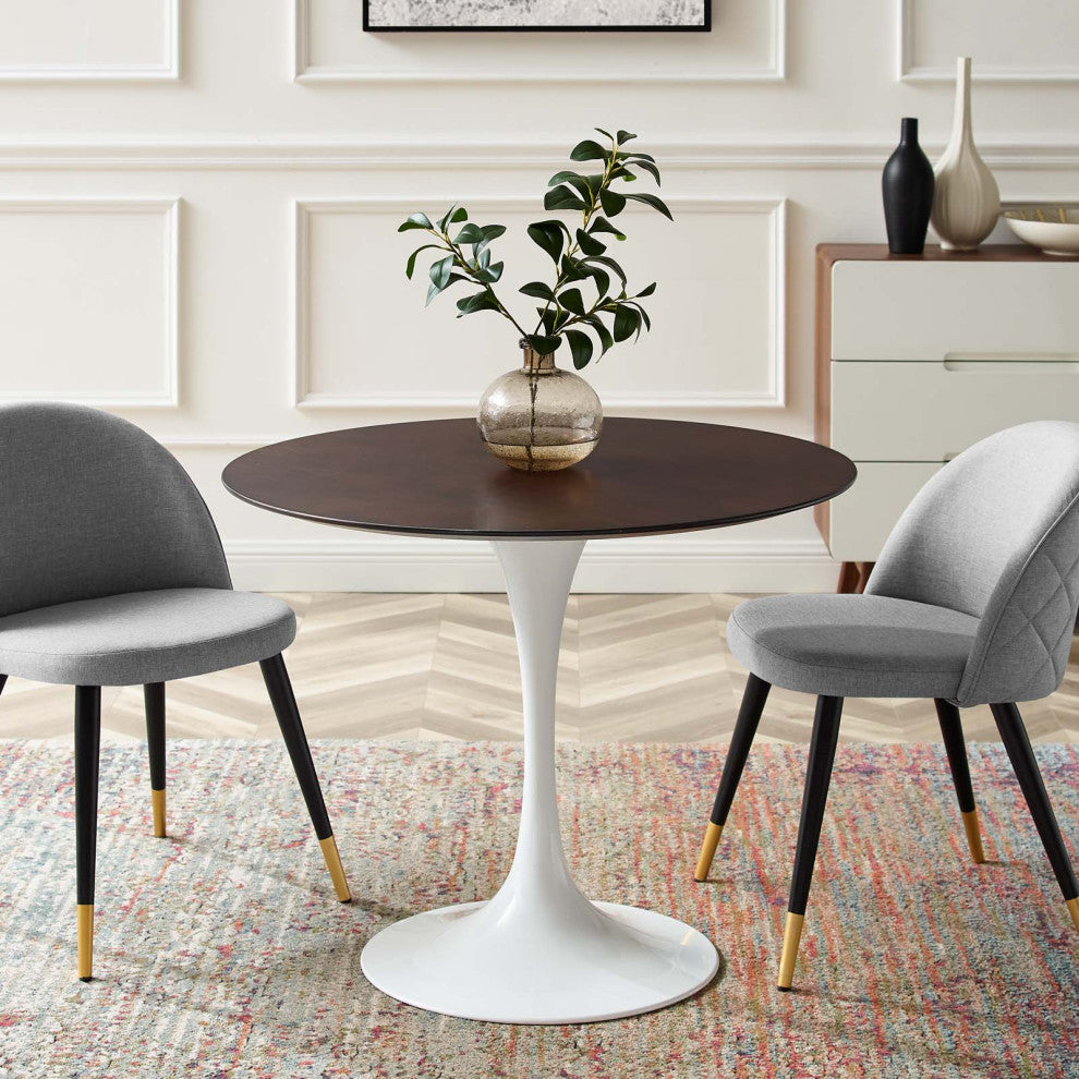 Lippa 36" Dining Table White Cherry Walnut
