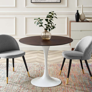 Lippa 36" Dining Table White Cherry Walnut