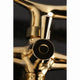Kingston Brass Clawfoot Tub Faucet With Hand Shower, Polished Brass