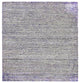 Hand Knotted Loom Silk Mix Area Rug Solid Purple Blue