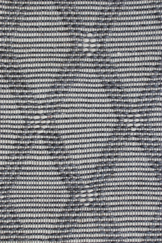 Camden Gray/Ivory Transitional Diamond Wool Indoor Area Rug, 7'9" x 9'9"