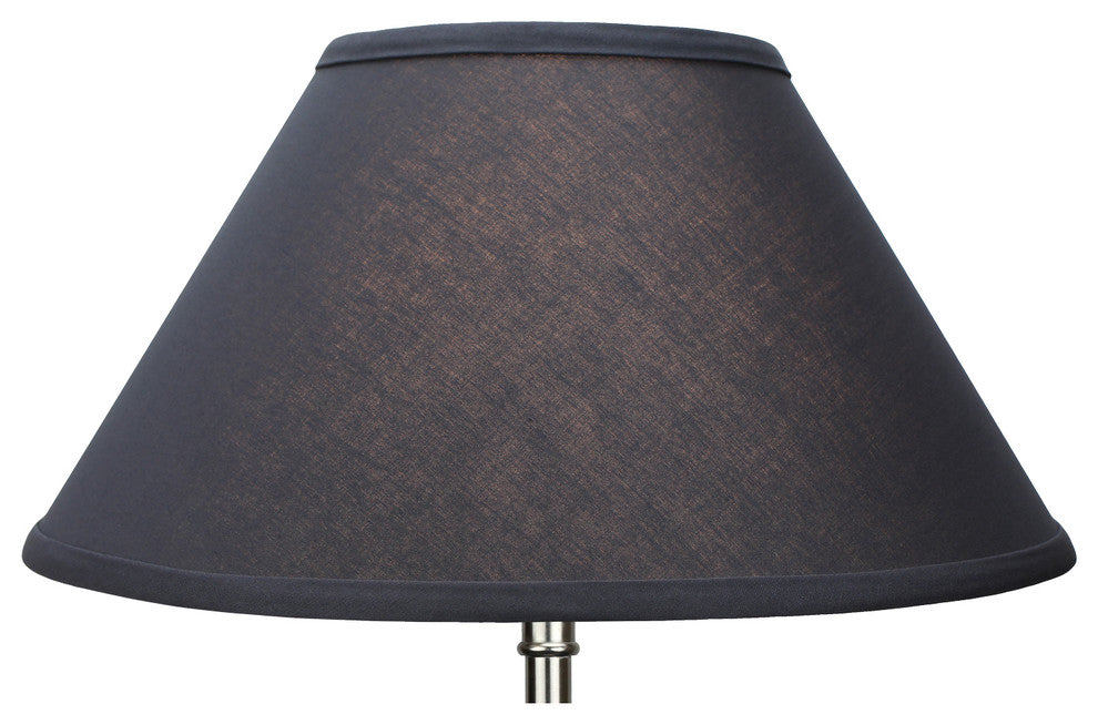 Fenchel Shades, 6"x14"x8" Spider Attachment Empire Lamp Shade, Linen Charcoal