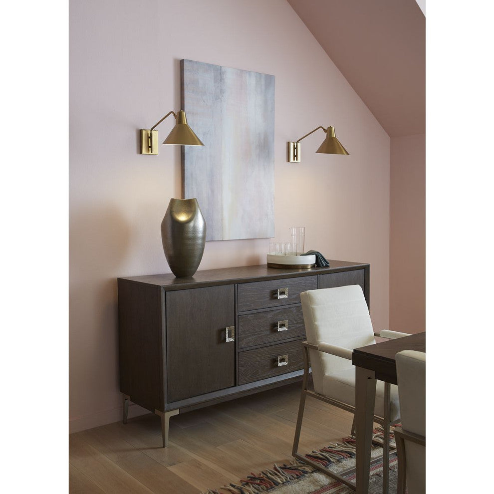 Trimble Collection One-Light Brushed Bronze Rotating Wall Sconce, Brushed Bronze