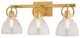 Vaxcel Lighting W0418 Ogden 3 Light 26"W Vanity Light - Gold