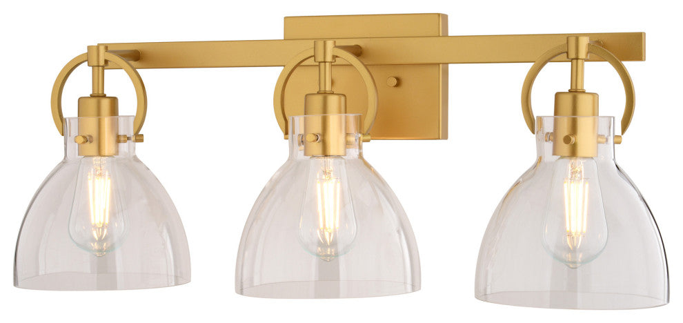 Vaxcel Lighting W0418 Ogden 3 Light 26"W Vanity Light - Gold