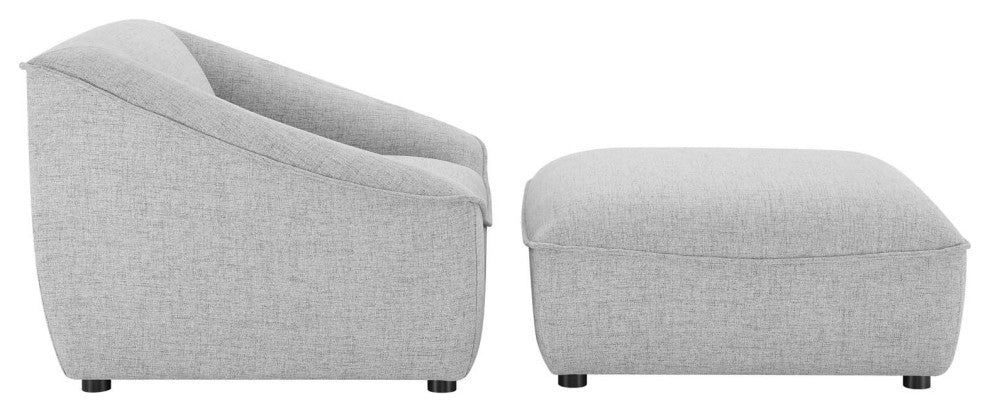 Comprise 2-Piece Living Room Set Light Gray