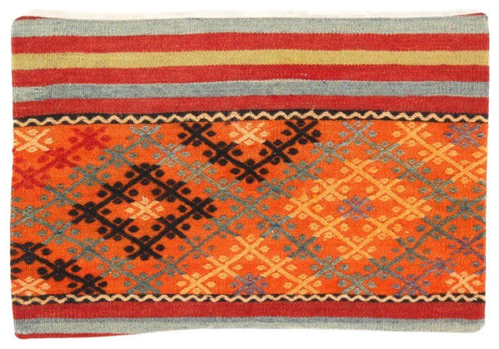 Vintage Hand Knotted K35 Pillow, 16"x24"