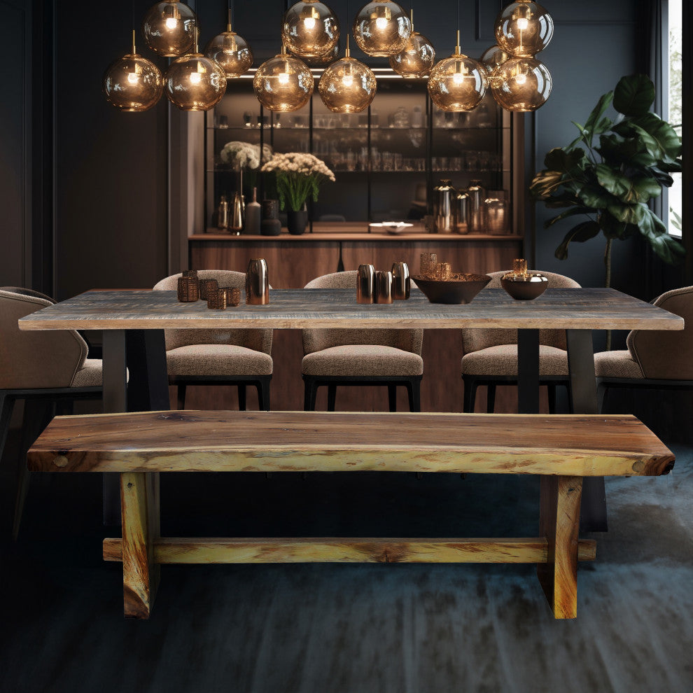 Palm Beach Mango Wood Dining Table, 79"