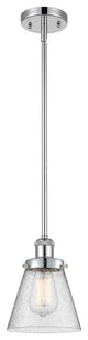 Small Cone 1-Light Pendant, Polished Chrome, Seedy