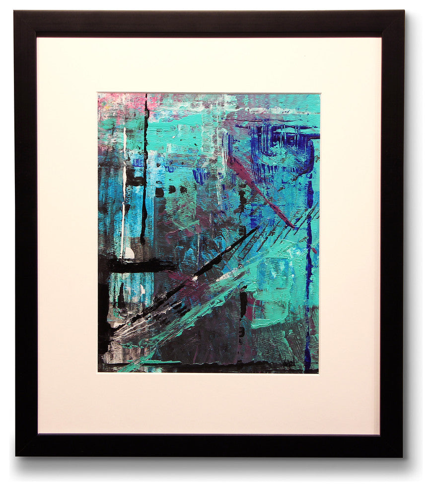 "Rough Mix" Framed Original, 13"x15"