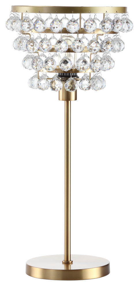 Buckingham 25" Crystal and Metal Table Lamp