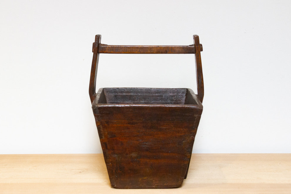 Antique Chinese Wooden Basket