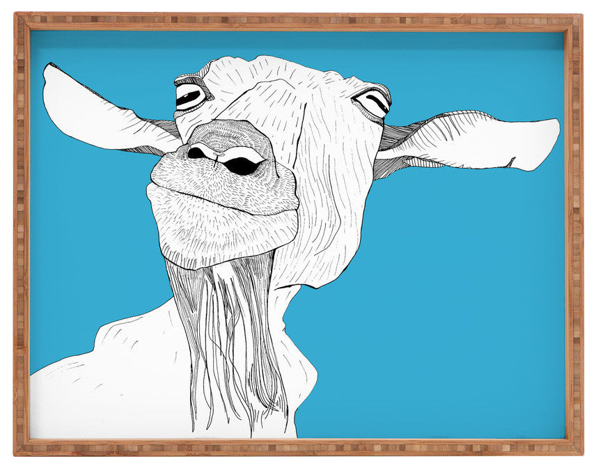 Casey Rogers Goat Rectangular Tray