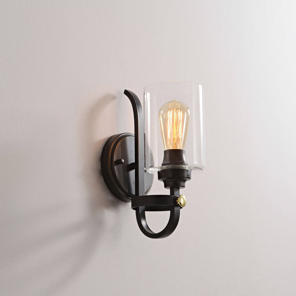 Daisy 1 Light Glass Shade Wall Sconce
