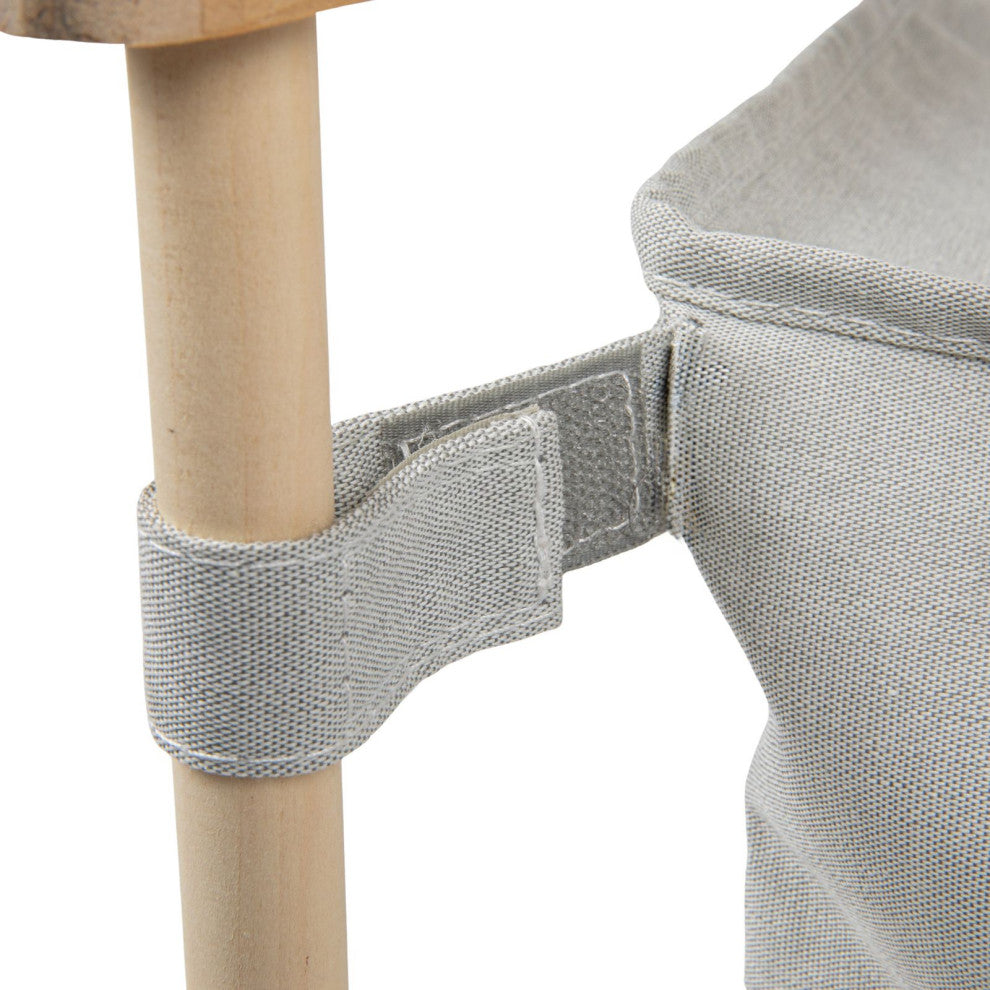 X-Frame Wood Laundry Hamper, Single